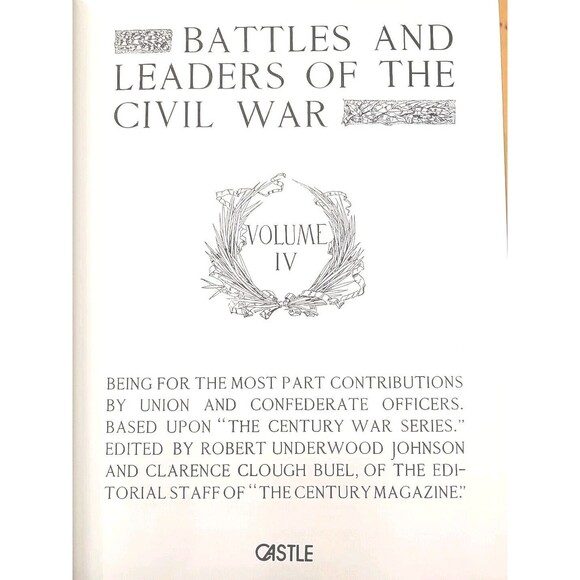 Battles and Leaders of The Civil War Vol 4 Castle 1982 No Dust Jacket - Picture 5 of 16